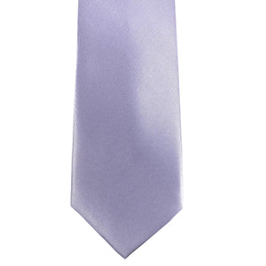 Light Lilac  Solid Satin 100% Microfiber Necktie. Matching Pocket sold separately.