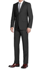 Load image into Gallery viewer, Black Men&#39;s Single Breast, 2 Piece Slim Fit Suit
