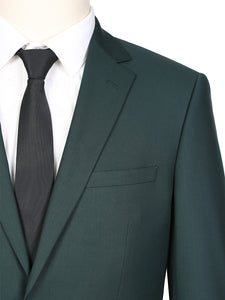 Forest Green Single Breasted, Notch Lapel Slim Fit Suit