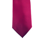 Load image into Gallery viewer, Fuchsia Solid Satin 100% Microfiber Necktie.  Matching Pocket sold separately.
