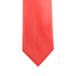 Load image into Gallery viewer, Coral Solid Satin 100% Microfiber Necktie.  Matching Pocket sold separately.
