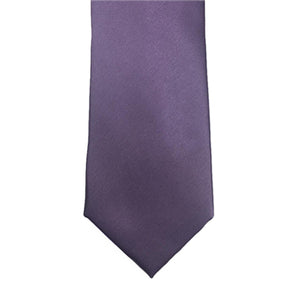Muave Solid Satin 100% Microfiber Necktie.  Matching Pocket sold separately.