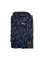 Charger l&#39;image dans la galerie, Blue Multi Floral Long Sleeve Dress Shirt
