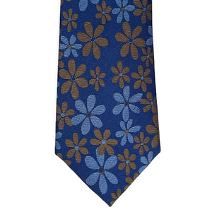 Navy Floral Silk Tie