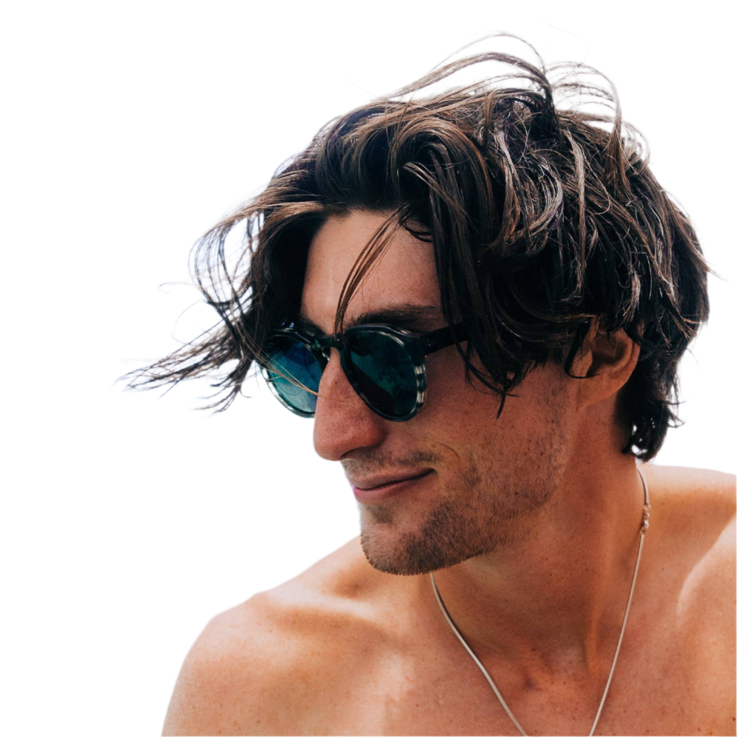 Ebony Panto Sunglasses with Black Polarized Lenses