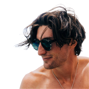 Ebony Panto Sunglasses with Black Polarized Lenses