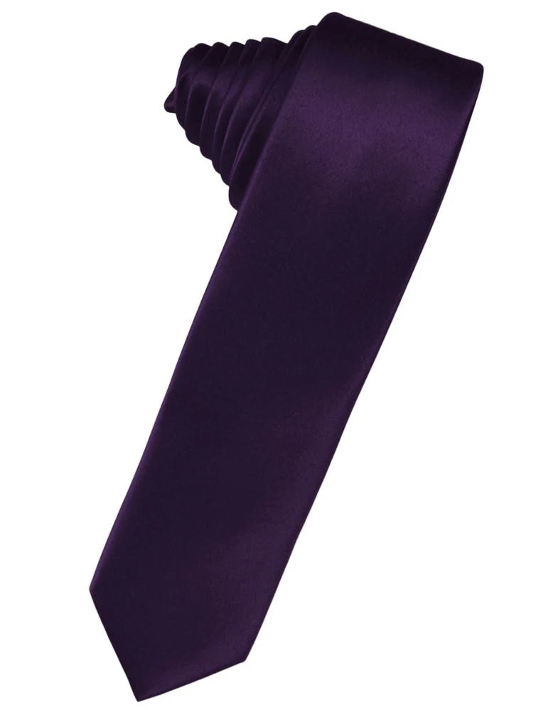 Luxury Satin Skinny Self Tie Necktie