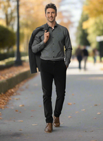 Load image into Gallery viewer, Experience unmatched comfort and style with the 21 Wale Corduroys. Crafted from 98% cotton and 2% spandex, they offer the exceptional comfort and style of the 21 Wale Corduroys, which feature a perfect balance of softness and stretch. The fine wale finish not only adds a touch of sophistication but also makes these corduroys incredibly versatile, ideal for any casual or semi-casual gathering. Elevate your wardrobe with these must-have trousers that deliver both comfort and flair.
