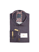 Load image into Gallery viewer, Burgundy Semi-Fitted Long Sleeve Dress Shirt
