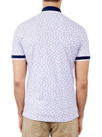 Load image into Gallery viewer, Slim Fit Floral Pique Polo
