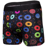 Charger l'image dans la galerie, Black Boxer Briefs with colorful Donuts 
