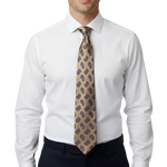 Load image into Gallery viewer, Tan Paisley Silk Tie
