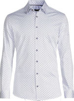 Load image into Gallery viewer, Navy Cotton Knit Long Sleeve Dress Shirt
