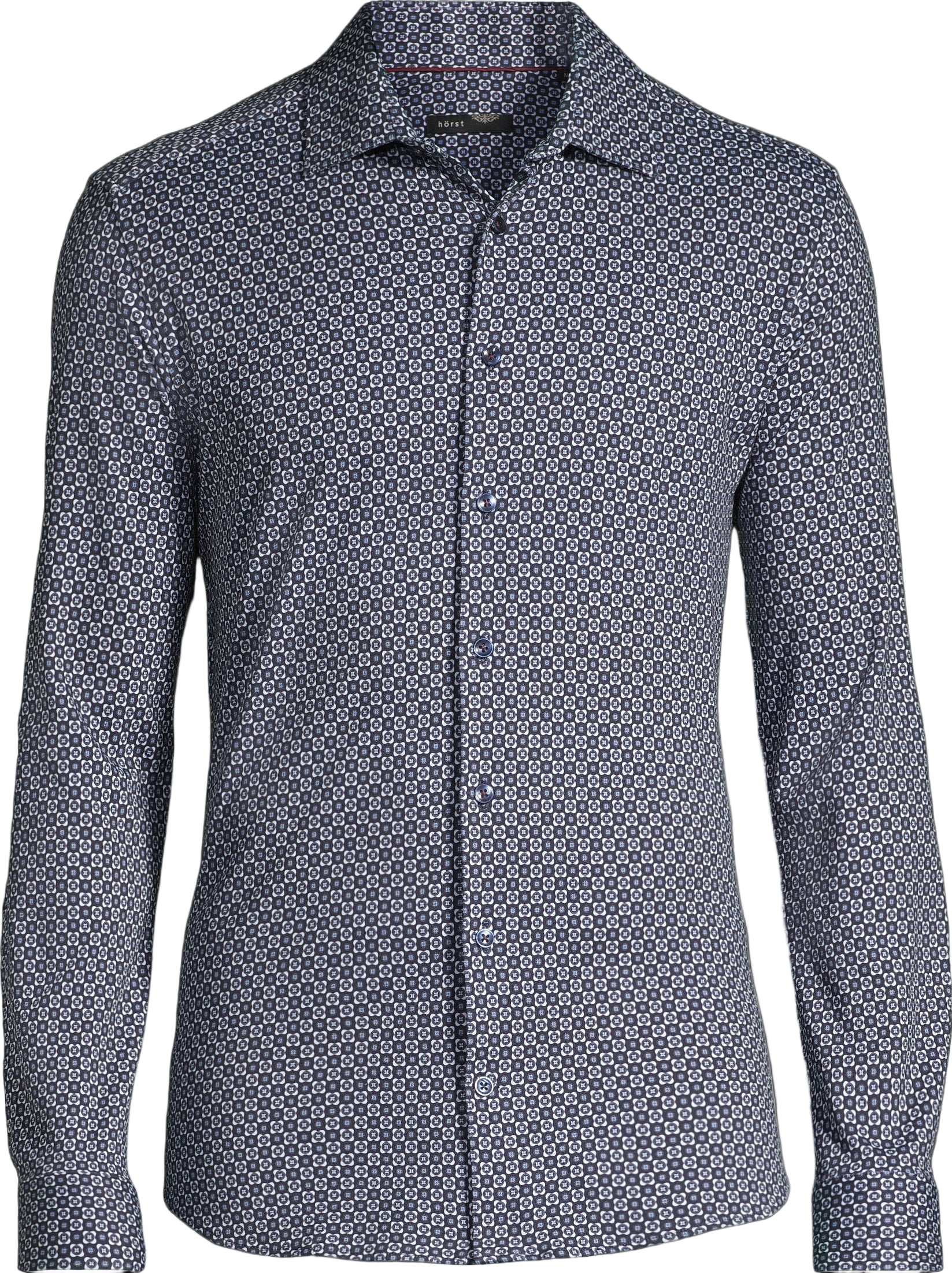 Cotton Knit Long Sleeve Slim Fit Sports Shirt