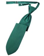 Load image into Gallery viewer, A pre-tied necktie in green/blue, with a visible Herringbone pattern.
