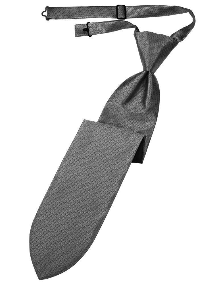 Kids Herringbone Pre-tied Necktie Collection