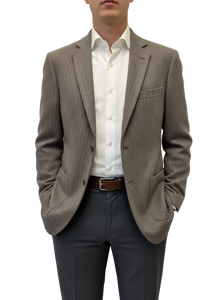 Herringbone 100% Wool Blazer