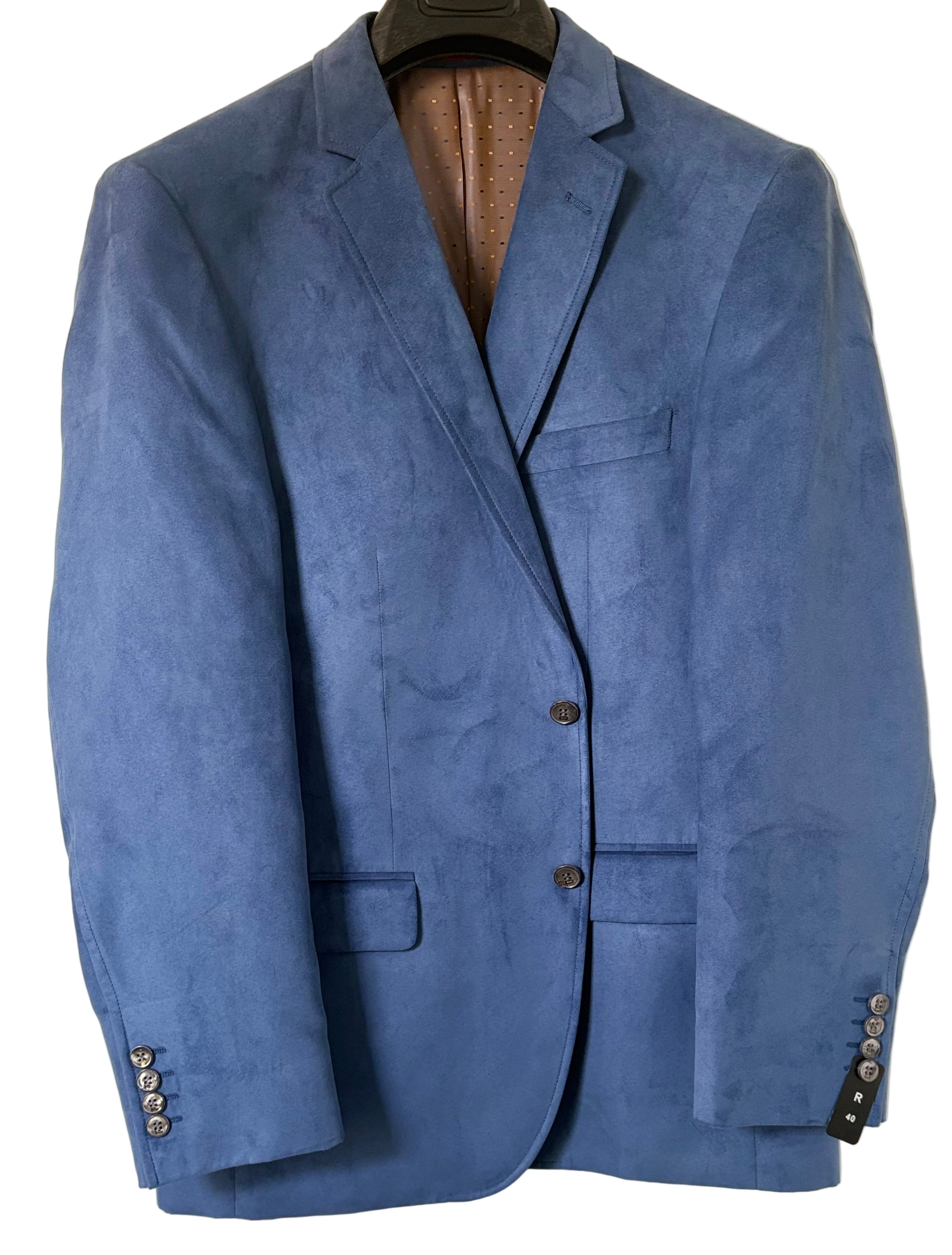 Slim Fit Suede Sport Jacket