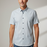 Charger l'image dans la galerie, Easy care Cotton Seafoam Short Sleeve Sports Shirt
