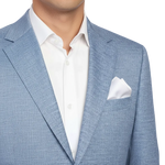 Charger l'image dans la galerie, Eye Catching Light Blue Notch Lapel, Single Breast Blazer
