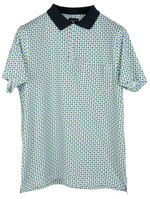 Load image into Gallery viewer, Green Cotton/Spandex Regular Fit Polo Shirt
