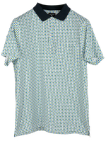 Load image into Gallery viewer, Green Cotton/Spandex Regular Fit Polo Shirt
