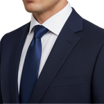 Charger l'image dans la galerie, Navy suit jacket with white shirt and blue tie 
