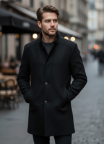 Load image into Gallery viewer, Black Overcoat
