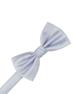 Load image into Gallery viewer, A periwinkle herringbone patterned bow tie on a solid white background.
