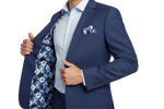 Charger l'image dans la galerie, Refined Stretch Royal Blue  Slim Fit Suit
