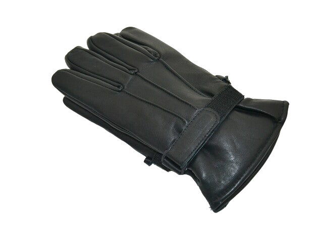 Black Leather Gloves