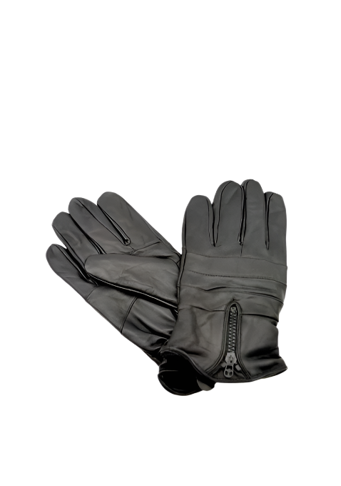 Men's Black Leather Gloves