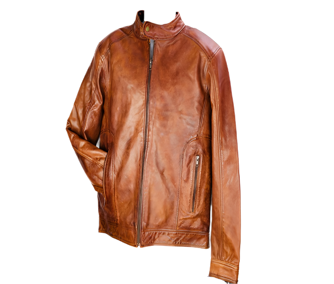 Men's Brown Genuine Leather Jacket