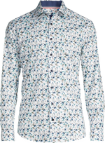 Load image into Gallery viewer, Cotton/Spandex Long Sleeve Floral Sports Shirt
