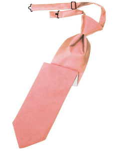 Kids Luxurious Satin  Pre-Tied Necktie