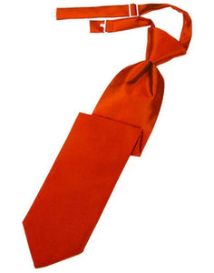 Kids Luxurious Satin  Pre-Tied Necktie