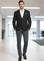 Load image into Gallery viewer, Black Notch Lapel Blazer
