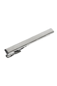 Brushed Silver Premium Tie Bar