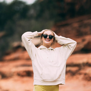 Ebony Panto Sunglasses with Black Polarized Lenses