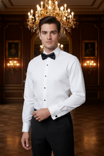 Charger l&#39;image dans la galerie, Richard White Spread Collar French Cuff Shirt
