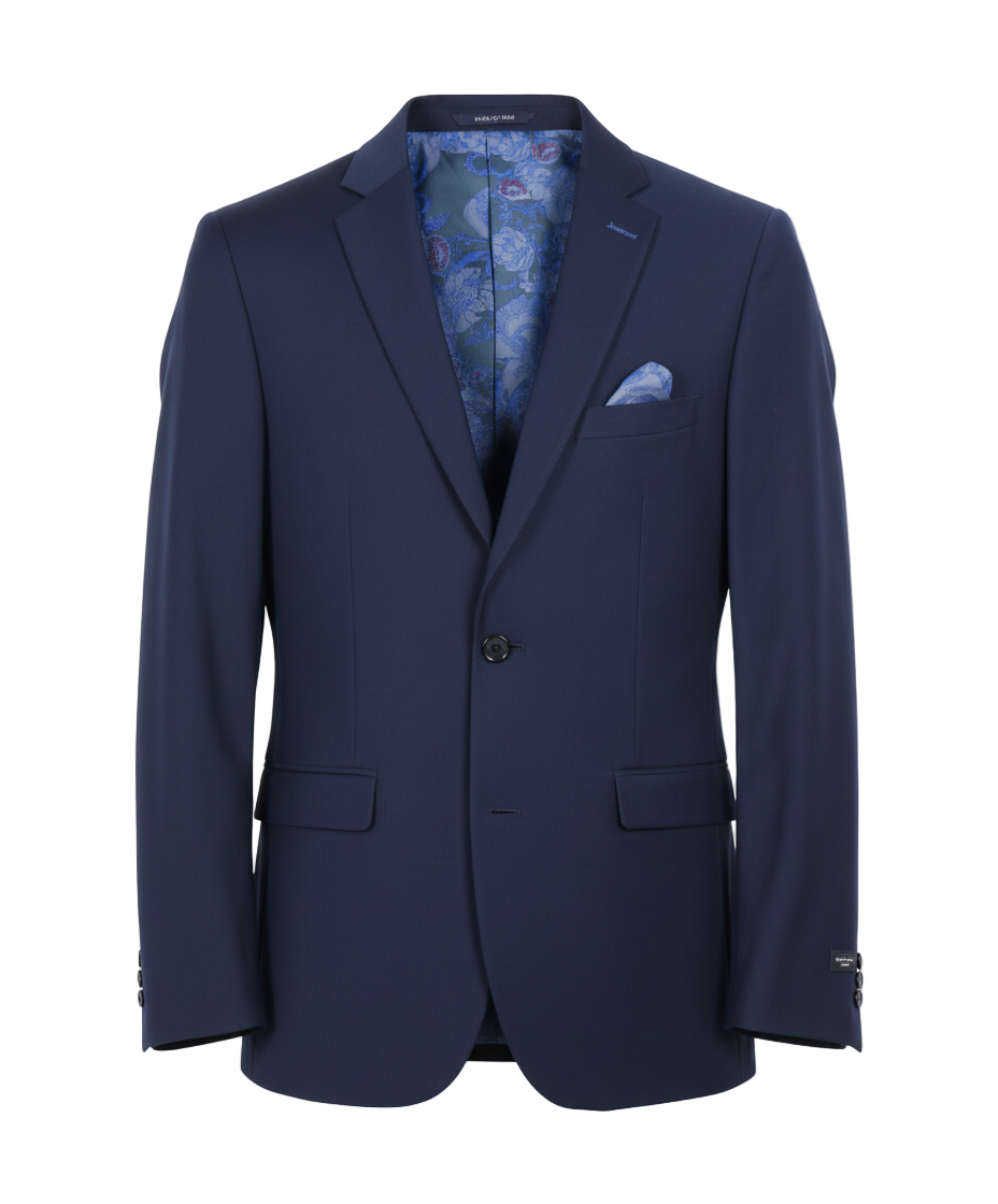Navy Notch Lapel Blazer