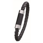 Load image into Gallery viewer, Steel &amp; Leather Bracelet
