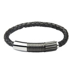 Load image into Gallery viewer, Black &amp; Silver Intergrated Bracelet
