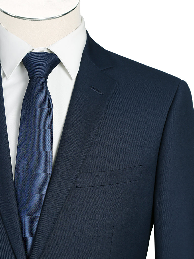 Royal Blue Single Breasted, Notch Lapel 2 Piece Slim Fit Suit
