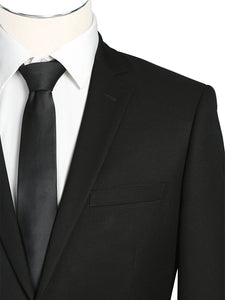 Black Men's Single Breast, 2 Piece Slim Fit Suit