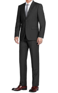 Black Men's Single Breast, 2 Piece Slim Fit Suit