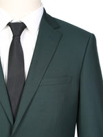 Charger l&#39;image dans la galerie, Forest Green Single Breasted, Notch Lapel Slim Fit Suit
