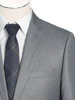 Charger l&#39;image dans la galerie, Light Grey Single Breasted, Notch Lapel Slim Fit Suit
