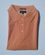 Charger l&#39;image dans la galerie, Modango Milano vibrant orange color polo shirt. Mercerized cotton material  
