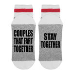 Load image into Gallery viewer, Couples that fart together Lumberjack Socks 
